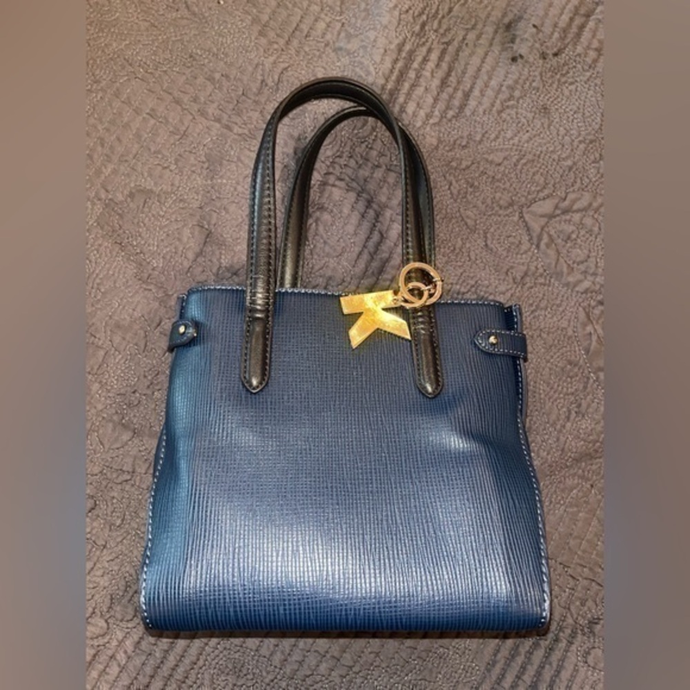 Koan Navy Blue Satchel Crossbody, hand bag,